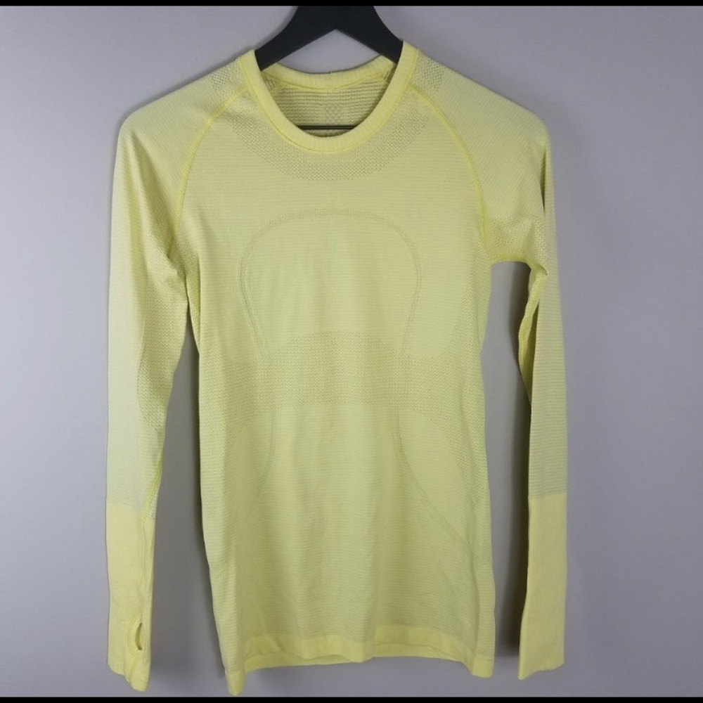 Lululemon yellow long sleeve shirt